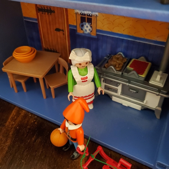 Vintage Playmobil Christmas House Toy Set 5755